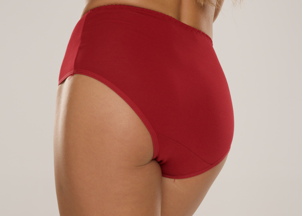 Gładkie wysokie bawełniane figi De Lafense 018 Sara