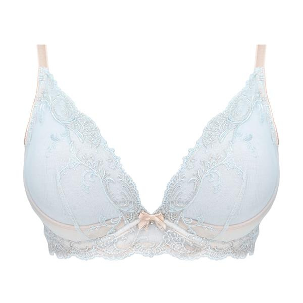 Biustonosz FRANCESCA soft niebieski-beż - Unikat
