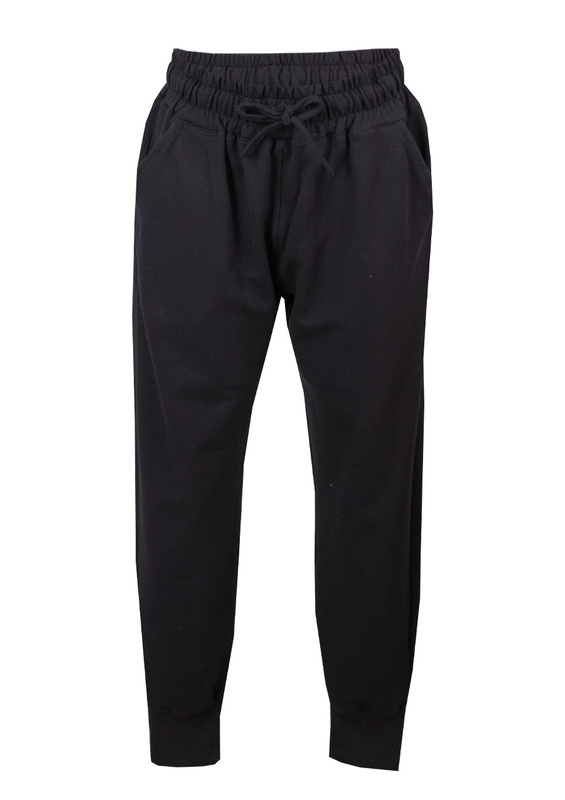 Bawełniane spodnie dresowe DK-K-B7 czarny - Dkaren