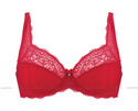 Czerwony koronkowy biustonosz półusztywniany Gorteks SCARLET/B3