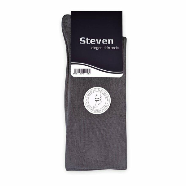 Skarpetki męskie Steven 107 ELEGANT grafitowe