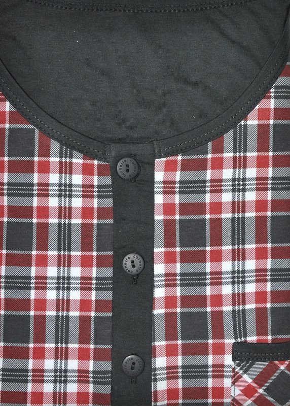 Męska koszula nocna ze szlafmycą Cornette 109 / MIX kolorystyczny