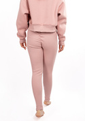 Legginsy DK-K-B13 - puder bawełna prążki - Dkaren