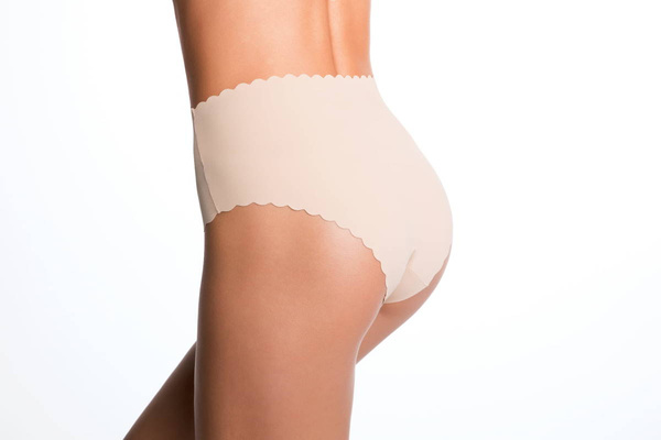 Wysokie, gładkie figi Julimex SHELLIE MAXI, laserowo cięte