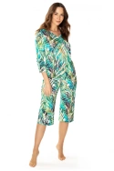 Kolorowa piżama damska z jedwabiu Vistex Mewa Malaga 86656