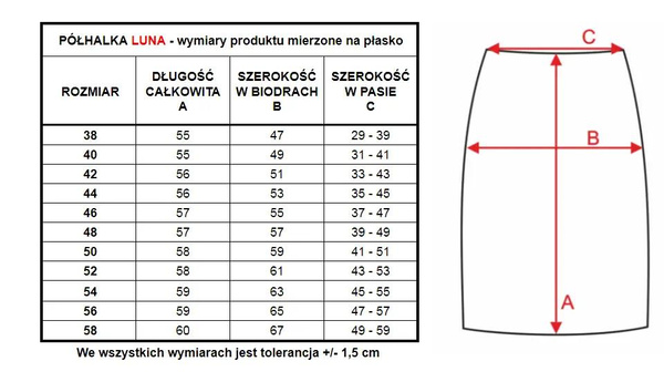 Klasyczna półhalka Luna gładka 6417 biały - Mewa