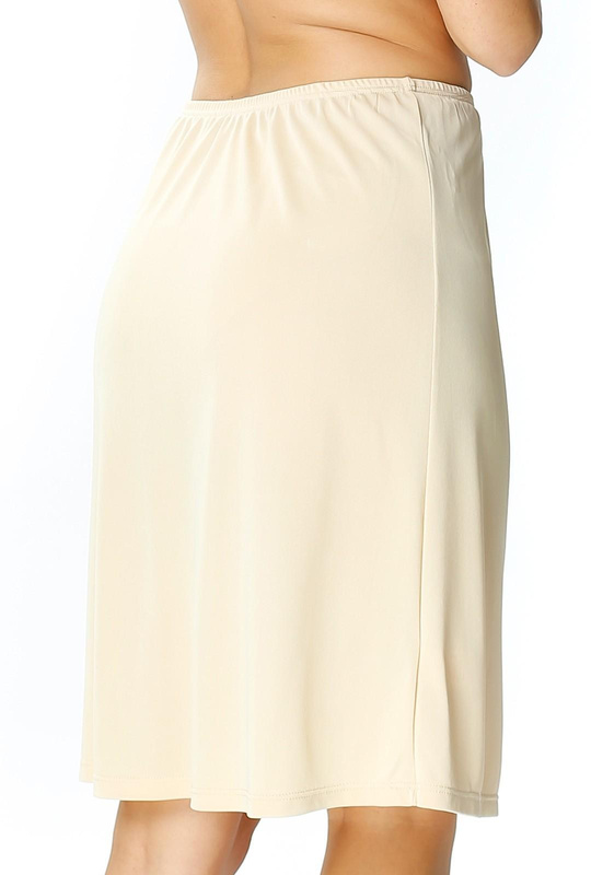 Klasyczna półhalka Luna gładka 6417 beżowy - Mewa