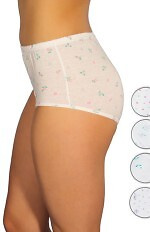 Klasyczne figi w kwiatki Angelika - 6 sztuk w opak.