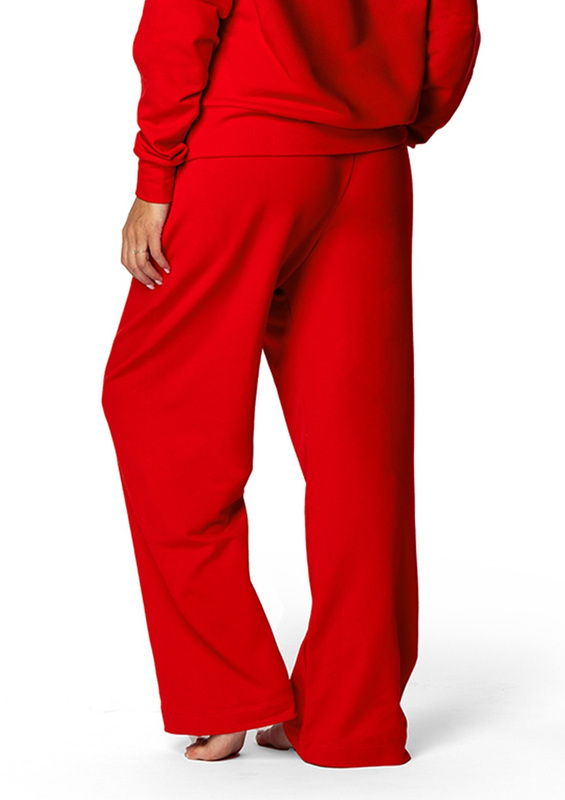 Spodnie DK-K-B8 - biały bawełna - Dkaren