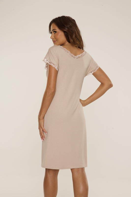 Luźna koszula damska 816 piasek De Lafense