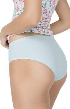 Bezszwowe gładkie figi Julimex Simple turkusowe