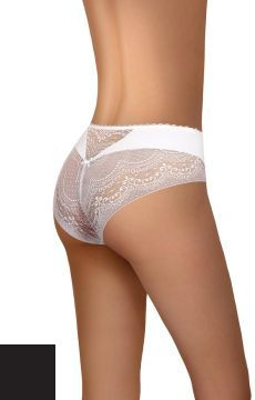 Czarne figi damskie cięte laserowo Modo 125