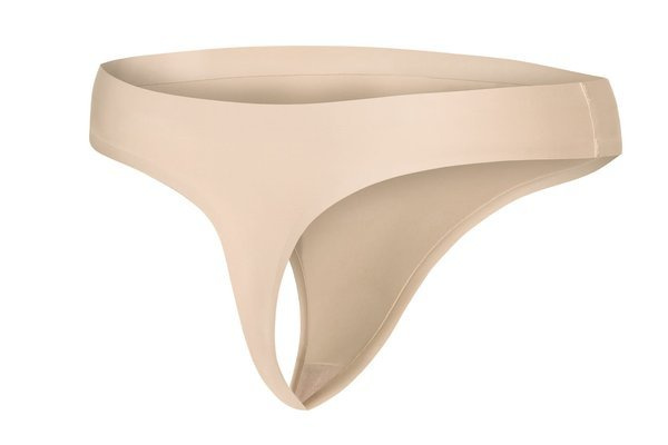 Bezszwowe beżowe stringi Julimex, nieodznaczają się pod ubraniem