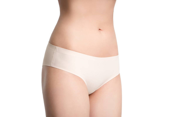 Gładkie bezszwowe beżowe figi Julimex Simple Brasil (Bootie)