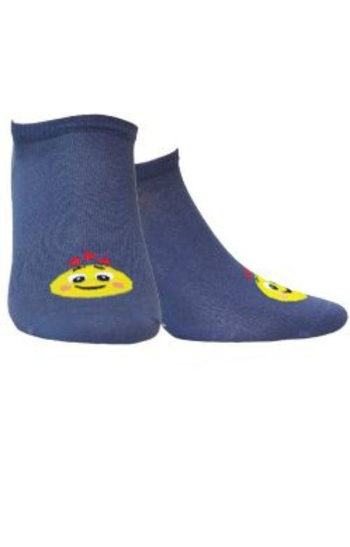 Stopki damskie Wola - Buźka - Emotki / różowe