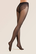 Rajstopy Gabriella - Supreme 40 den z ozdobną częścią majteczkową