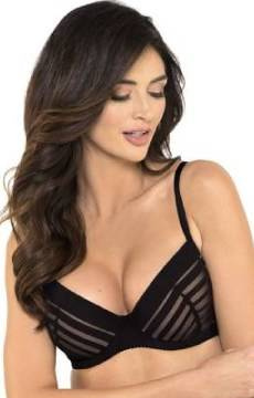 Czarny biustonosz push-up Gorteks LUNA/B1