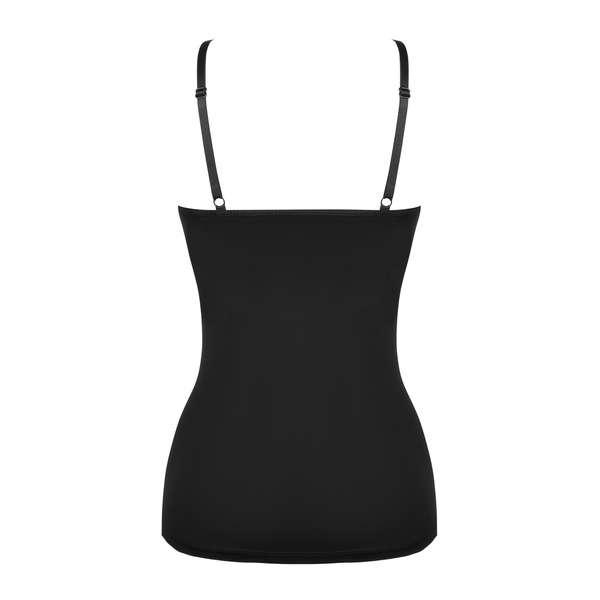 Czarna koszulka z wbudowanymi miseczkami pod spodem SIMPLE CAMI TOP BRA