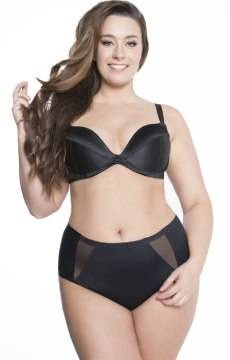 Wysokie figi zdobione siateczkowymi wstawkami Julimex PEARL Maxi