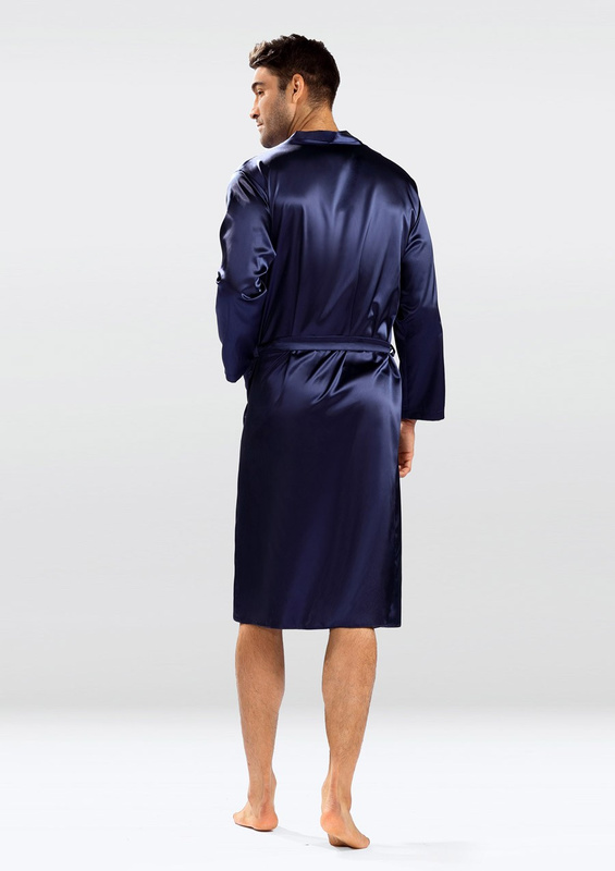 Podomka Męska Christian - satyna granat - Dkaren