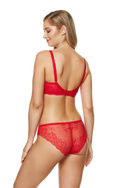Czerwony koronkowy biustonosz półusztywniany Gorteks SCARLET/B3