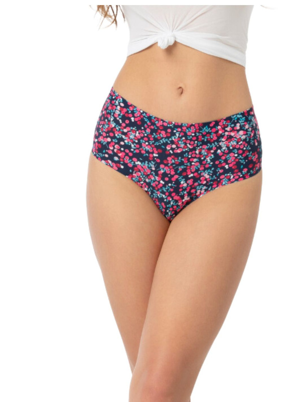 Kolorowe figi damskie Julimex CRANBERRIES BRASIL MAXI