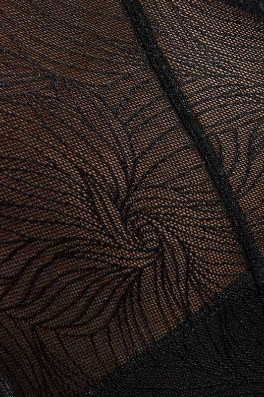 Cate figi z wysokim stanem koronkowe - czarny (CATE/FW/CZARNY) - Gorteks