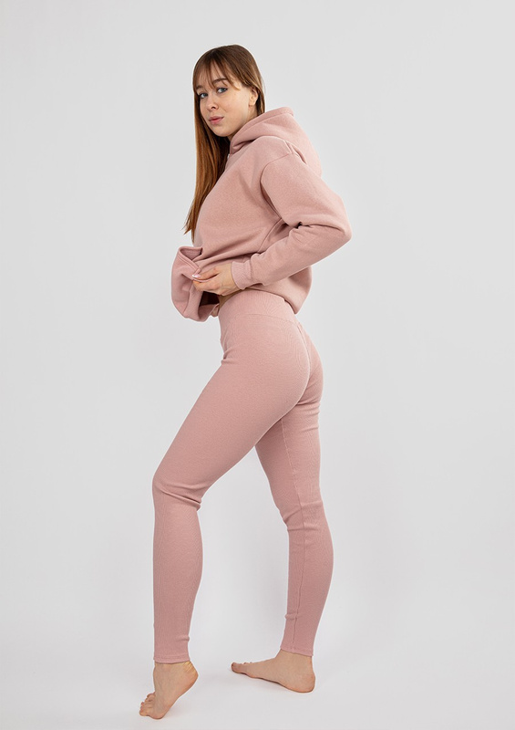 Komplet Oseye H1 - fuksja bawełna gruba i prążki - Dkaren