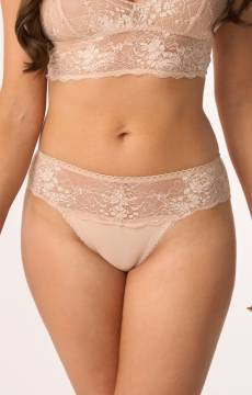 Bawełniane figi damskie z koronką Babell 206