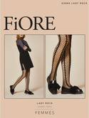 Rajstopy czarne kabaretki Fiore LADY ROCK