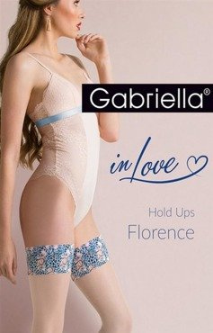 Ślubne pończochy samonośne Gabriella - Florence