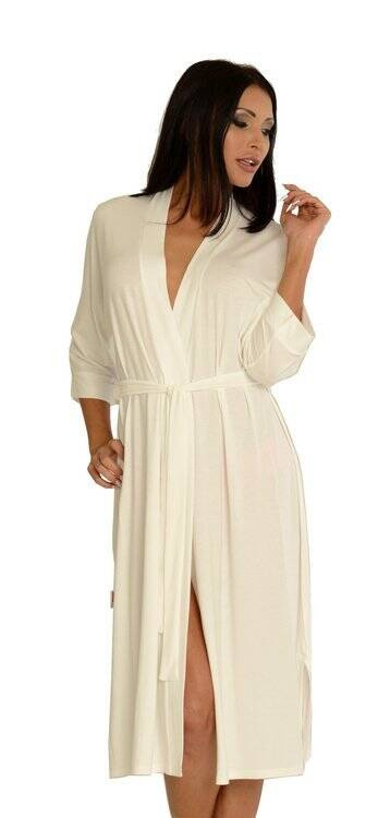 Szlafrok damski De Lafense Visa 942 - długi