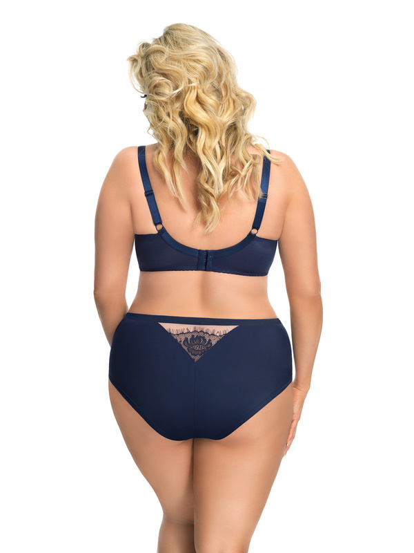 Miękki koronkowy biustonosz z paseczkami na dekolcie Gorsenia K496 PARADISE