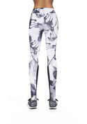Wzorzyste damskie legginsy sportowe Bas Bleu - Calypso 