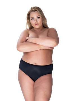 Czarne jedwabne figi Mewa 6592 CLASSIC