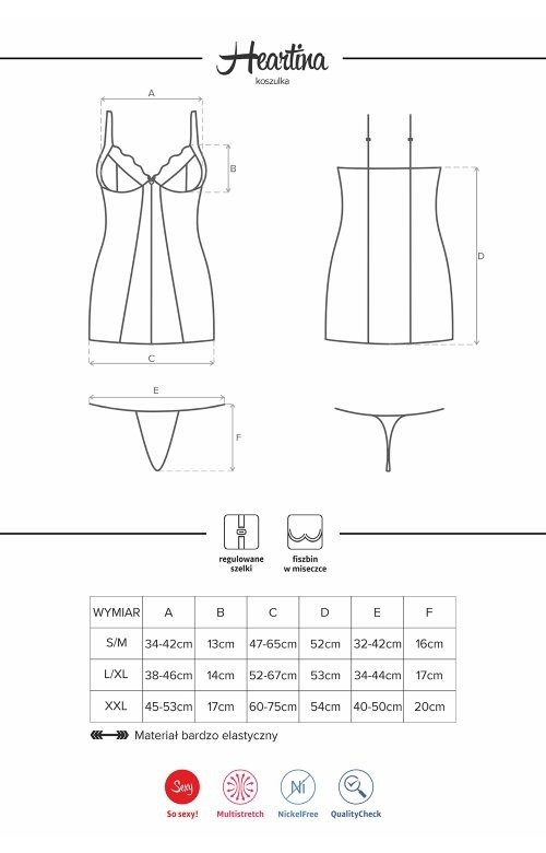Heartina koszulka i stringi