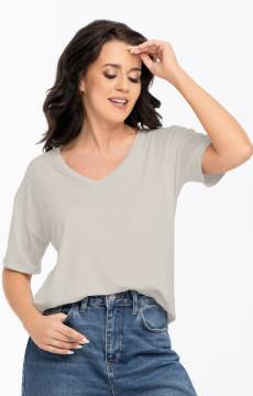 Luźna koszulka damska Babell PATTY TAUPE