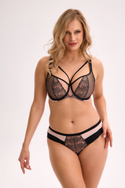 Biustonosz Soft;Balconette Rina czarna 1328 - Gaia