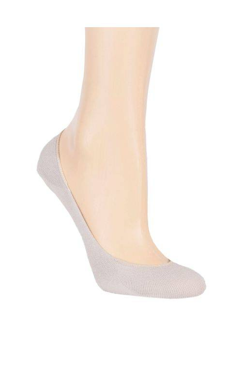 Skarpol 28 - bambusowe stopki do balerinek, z silikonem na pięcie, z jonami srebra / białe