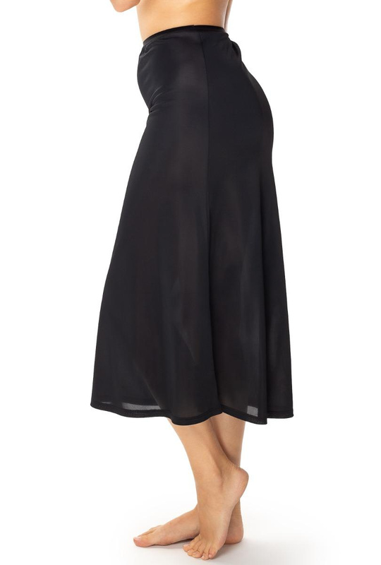 Długa czarna półhalka pod spódnicę Mewa JOVITA 86645