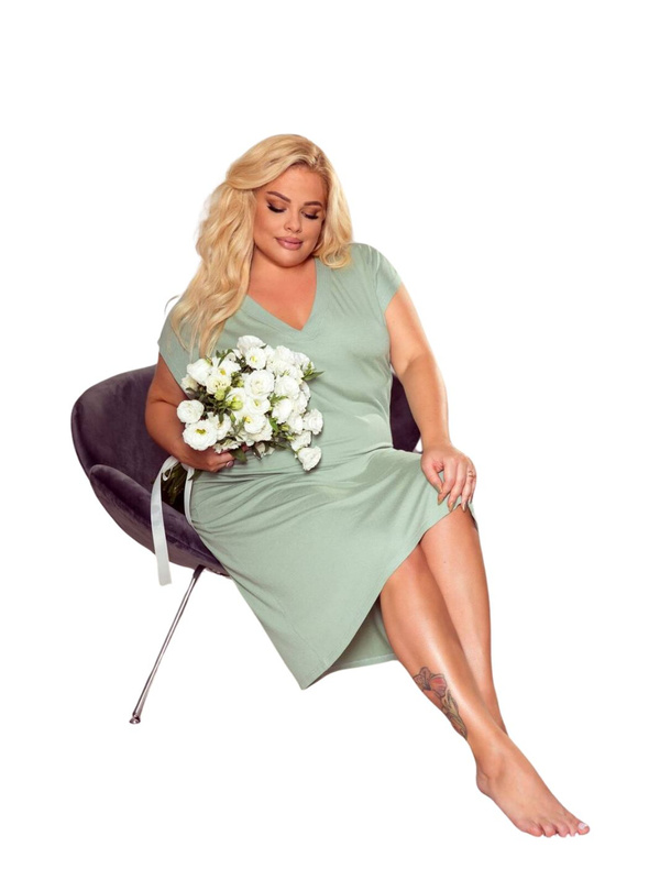 Koszulka z krótkim rękawkiem De Lafense 693 Freya w kolorze groszkowym