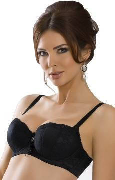 Czarny biustonosz balkonetka VENA VB-118