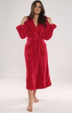 Puchaty długi szlafrok z kapturem  De Lafense 807 - Luna II De lafence