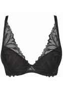 Elegancki czarny biustonosz Gorteks Push-up (ECLIPSE/B1)