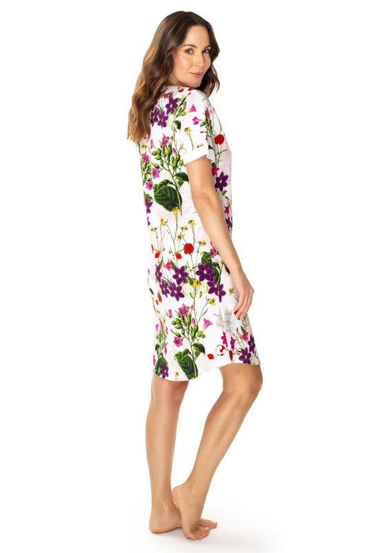 Koszula nocna Nataly w kwiaty 6669 - Mewa