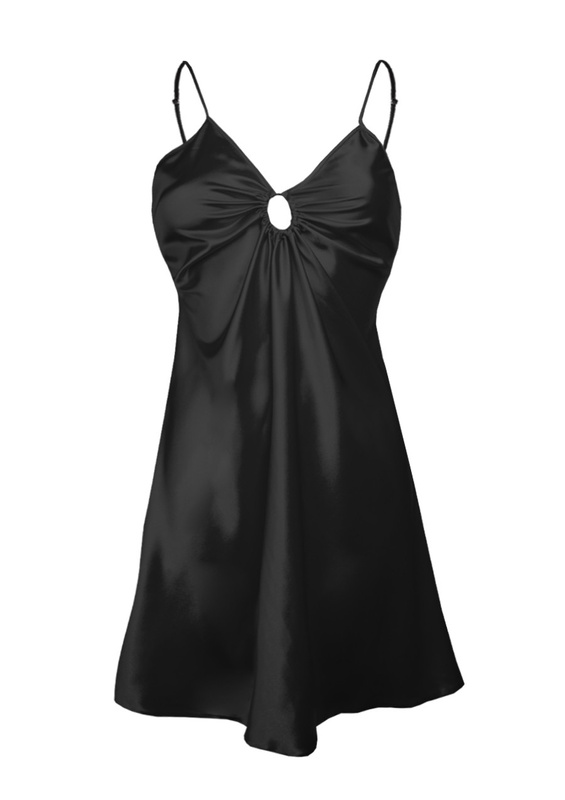 Halka Kamaria - satyna czarny - Dkaren