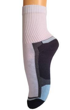 Bezuciskowe skarpetki damskie SPORT SOCKS PER TE frotte jasne