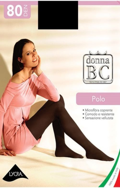 Włoskie rajstopy z mikrofibry Donna BC Polo 80 DEN