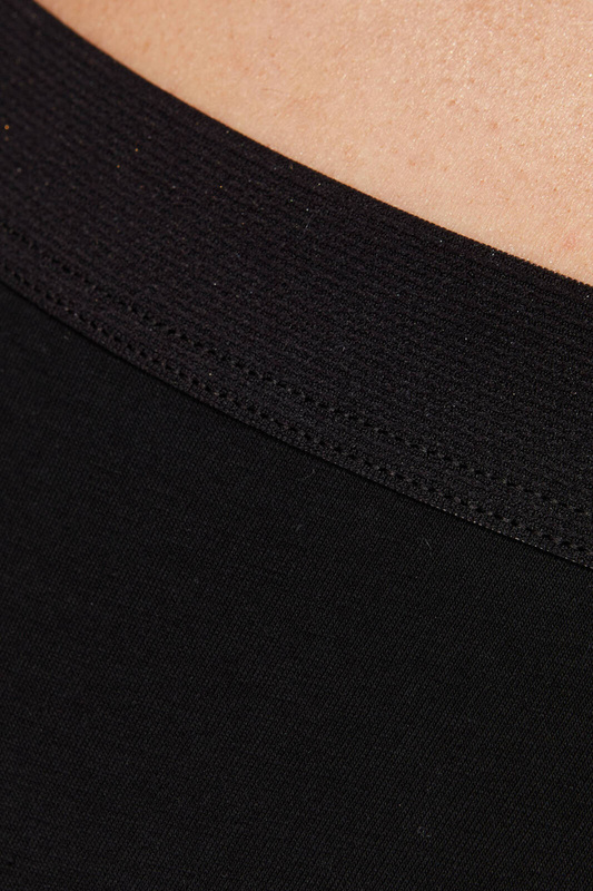 Czarne figi bawełniane Gorteks Klara / trójpak