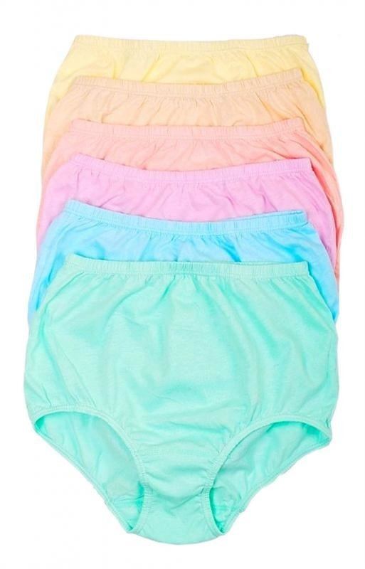 Klasyczne CZARNE GŁADKIE figi Angelika - 6 sztuk w opak.